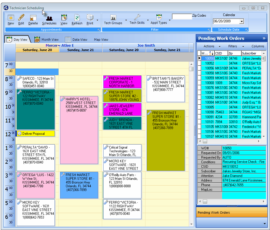 HelpFilesTechnicianSchedulingForm